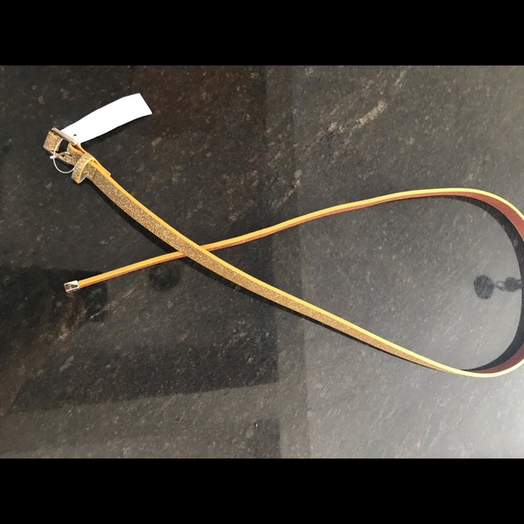 NWT J Crew Factory Gold metallic belt - Picture 3 of 3